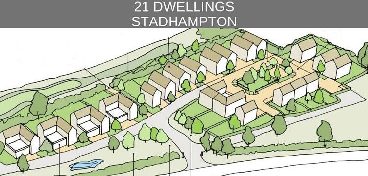 Mark Doodes Planning was appointed to prepare and submit a planning application for 21 dwellings in Stadhampton, including eight affordable homes.