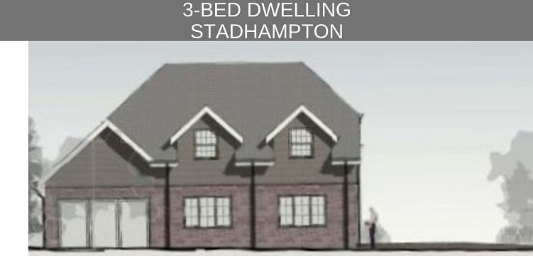 planning application to erect a new three-bedroom family dwelling and associated infrastructure, in addition to demolishing outbuildings and other structures on the site in Stadhampton