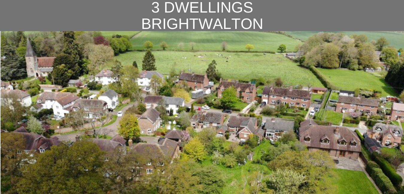  planning application for an in-fill development of three homes in Brightwalton, West Berkshire
