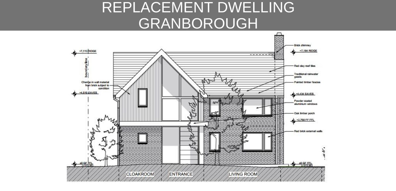 Planning permission for Replacement dwelling in granborough 